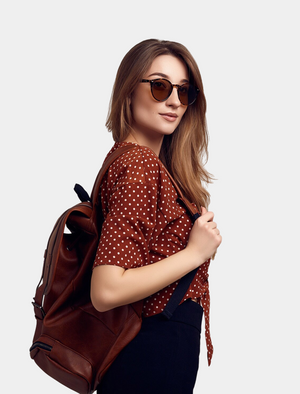 Polka Dot Tie-Front Top